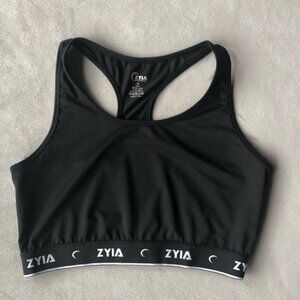 Zyia Active ~ Comfort Racer Bra ~ Womens Size Medium ~ Black